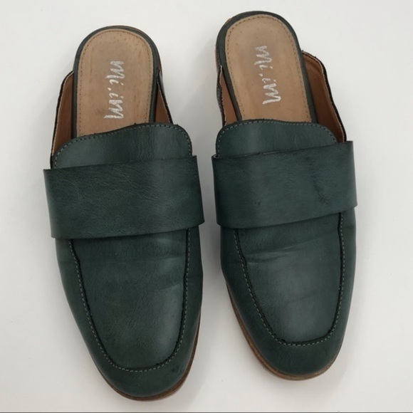 Mi.iM Teal Joanne Maybe It’s Meant To Be Mules With Ankle Laces Womens size 6 - Picture 4 of 12